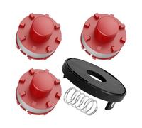 Bobina di filo di ricambio per Einhell, 3405096 Bobina di filo per decespugliatore con tappi TLE-01-1 e molla, compatibile con GE-CT 36/30 LI E SOLO, AGILLO 18/200 (Bobina*3+Cappucci*1+Molla*1)