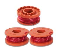Bobina di filo per decespugliatore compatibile con decespugliatori Worx 20V WG180/WG163/WG175, filo di ricambio in nylon resistente, Ø1,65 mm × 3 metri (un set di 3 bobine)