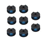 Bobina di filo per decespugliatore da 1,6 mm, confezione da 8 pezzi, 29082 | Include otto bobine di nylon con doppia linea da 1,6 mm per un taglio efficiente del prato e pulito per il taglio dei bordi.