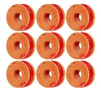 Bobina di filo per decespugliatore Worx WG150E, WG154E, WG155E, WG157E, WG160E, WG163E, WG166E, WG167E, WG169E, confezione da 9