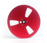 Bobina di nastro in alluminio da 14 pollici per TEAC e per studer, fornisce un design robusto per ridurre al minimo il rumore nella riproduzione audio (rosso)