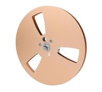 Bobina di Nastro Vuota da 1/4 7 Pollici, Bobina di Nastro Audio Universale a 3 Fori in Lega di Alluminio Aperta Bobina Vuota per Lettore di Nastri a Bobina, Bobina di (GOLD)