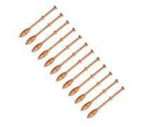 Bobina di Pizzo da 12 Pezzi, Artigianato Francese D'epoca Artigianale in Legno Antico per la Produzione di Bobine Tornite Strumenti per la Tessitura del Legno