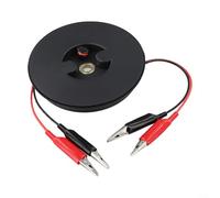 Bobina di prova retrattile per multimetro automobilistico, cavo di prolunga con clip a coccodrillo, bobina di cavo in plastica per test di riparazione auto, design portatile con (3 metri)