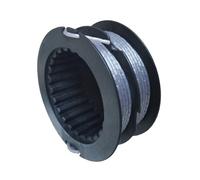 Bobina di ricambio con filo da 0,2 cm per testina decespugliatore T35, compatibile con Husqvarna 531300364, senza attrezzi necessari, per materiale ABS resistente, installazione rapida a scatto per