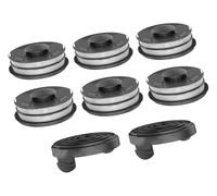 Bobina di ricambio for filo e cappuccio for decespugliatore Einhell GC-ET 4530 3405685, ricariche for filo for decespugliatore con alimentazione automatica(6 Spool Line+2 Cap)