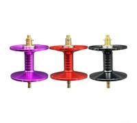 Bobina di ricambio per baitcaster Abu Max B4 P4 B5 P5 per modelli STX, corpo in alluminio con cuscinetto in acciaio, ideale per pesca con esca, capacità di 110 m (nero)