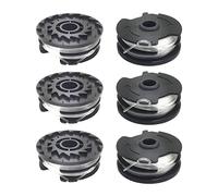 Bobina di Ricambio per decespugliatore a Corda, Bobine di Ricambio per Alimentazione Automatica da 0,2 cm e Tappo Parkside Trimmer per Erba Senza Fili PRTA 20 Li C3 IAN351753 Filo (6 Bobine)