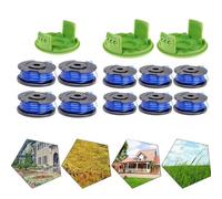 Bobina di ricambio per decespugliatore da 1,65 mm, cavo di alimentazione automatico con tappo a bobina compatibile con modelli Greenworks 24V G24LT/G24LTK2/G24LT30M/G24LT30MK2, lunghezza 4,9 m