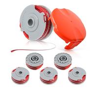 Bobina di ricambio per decespugliatore Flymo FLY021/513937190, 0,2 cm 11 m, bobina a doppia linea compatibile con Flymo Contour 500 XT/Power Trim/Mini Trim, con copertura FLY060 (6 bobine+1 copertura)