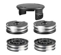 Bobina di Ricambio per Decespugliatore Parkside PRTA 20-Li A1 B2 C3 PRT 550 PRT 300, 1,65 mm 8,3 m Bobina di Filo Autofeed - 4 Bobine + 1 Coperchio