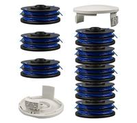 Bobina di ricambio per decespugliatore Ryobi RAC123 5132002671, bobina e filo compatibile con Ryobi RLT4027, RLT4125, RLT5027, RLT6030, RLT5127, RLT6130 (8 bobine + 2 coperture)