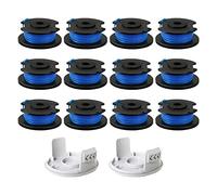 Bobina di ricambio per tagliabordi, compatibile con Ryobi One+ AC14RL3A, Olt1832 Rac124, 1,6 mm, linea di ricambio per tagliabordi Ryobi 18 V, 24 V, 40 V, filo per decespugliatore senza fili, 3,4 m