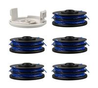 Bobina di ricambio per tagliabordi Ryobi RAC123 5132002671, bobina e filo compatibile con Ryobi RLT4027, RLT4125, RLT5027, RLT6030, RLT5127, RLT6130 (5 bobine + 1 copertura)