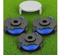 Bobina di ricambio per tagliabordi Ryobi RAC123/RAC122, 1,5 mm, 8,3 m, compatibile con Ryobi RLT4027, RLT4125, RLT5027, RLT6030, RLT5127, RLT6130, 5132002671 (3 bobine + 1 copertura)