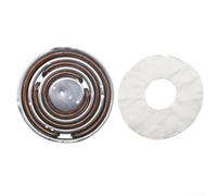 Bobina di riscaldamento elettrico per cucinare e friggere con piastra in alluminio distribuzione del calore e posizionamento cablaggio di sicurezza per prevenire l'esposizione a umidità e danni (a+b+c