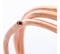 Bobina di tubi in rame, Bobina di tubo rame morbido da 1 m, for modelli tubi condizionamento dell'aria, rosso(10x1mm)