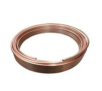 Bobina di tubi in rame, Bobina di tubo rame morbido da 1 m, for tubi condizionamento dell'aria, rotondi in rosso(8x1mm)