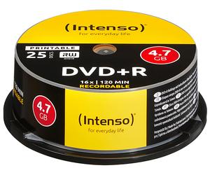 BOBINA DVD INTENSO DVD+R 4, 16X, cakebox