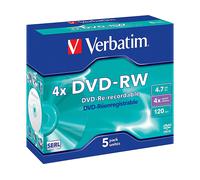BOBINA DVD VERBATIM DVDRW, 4X, Custodia