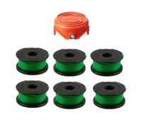 Bobina e cappuccio per decespugliatore, compatibile con Black & Decker GL7033 GL8033 GL9035 A6482, confezione da 6 pezzi di ricambio