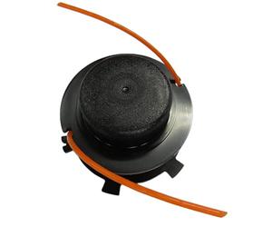 Bobina e filo decespugliatore per decespugliatore 25-2 teste, compatibile con Stihl FS55 FS80 FS85 FS87 FS90 FS100 FS130 FR130T FR450, costruzione in nylon resistente e plastica, rosso nero