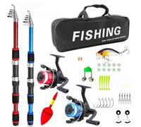 Bobina e Rod Set 2.1m PA Materiale Bobina e Rod Set 2.1m PA | 3 cuscinetti a sfera, rapporto di trasmissione 5,2:1, recupero rapido della lenza, pesca sul molo del lago
