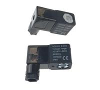 Bobina elettrovalvola aria pneumatica nera DC12V DC24V AC36V AC110V AC220V AC380V(12V)
