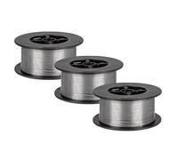 Bobina Filo Animato per comuni saldatrici 0,6/0,8/0,9/1,0 mm 450 gr Filo per Saldatrice a filo animato come Parkside Mauk o Deca ecc. (3 bobine da 0,6)