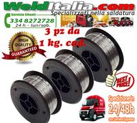 BOBINA FILO ANIMATO SALDATRICE 3 PZ Ø 0,9 MM DA 1,0 KG NO GAS TELWIN DECA AWELCO