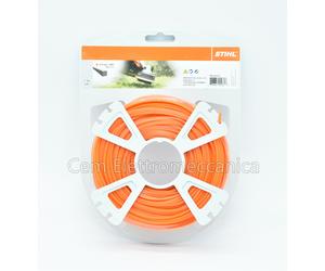 Bobina filo nylon quadro Stihl 2,4 mm da 83 metri per decespugliatore