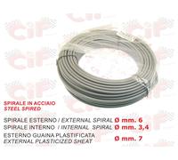 BOBINA GUAINA GRIGIO 50MT ESTERNO CON PLASTIFICA Ø mm. 7 GREY SHEAT