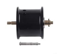 Bobina in lega di alluminio con cuscinetto in acciaio MAX B4 P4 B5 P5 per STX, antiscivolo, include albero corto, nero