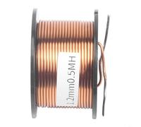 Bobina induttore da 0,5 mH Air-Core in rame privo di ossigeno 1,2 mm filo CNC avvolto audio preciso crossover stabile impedenza segnale routing suono chiaro compatto 50 mm x 18 mm x 29 mm