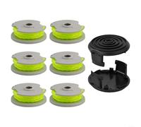 Bobina, linea e set da 6 pezzi per decespugliatore WA0014, compatibile con modelli WG168, WG184, WG190, WG191