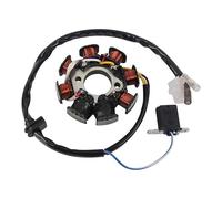 Bobina Magnete Statore Moto Bobina Statore Generatore Moto 8 Poli 4 Fili Doppia Accensione Magneto Statore Per GY6 50cc 80cc 100cc