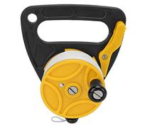 Bobina per Immersioni Multiuso con una di Nylon Bianca da 46 M Ideale per Immersioni in Grotta e in Esilio (ruota gialla)