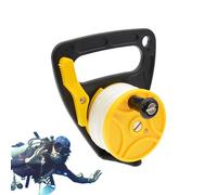 Bobina per kayak, bobina da immersione ad alta visibilità, retrattile, bobina da 45,7 m, per la sicurezza subacquea e snorkeling