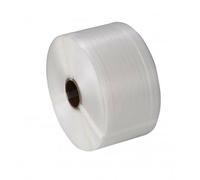 Bobina Reggia Reggetta Colore Bianco per imballaggio in polipropilene PPL 12x0,7 in rotolo da 1000 mt (foro 62 mm)