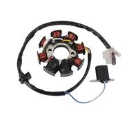 Bobina statore Magnete 8 Poli 4 Fili Statore Magnete a Doppia accensione per Scooter 4 Tempi ciclomotore per ATV Quad Go per Kart 139QMB 1P39QMB GY6 50 60 80 CC