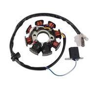 Bobina Statore Magneto Generatore Per Scooter A 4 Tempi Ciclomotore ATV QUAD Go Kart 139QMB 1P39QMB GY6 50 60 80 Cc 8 Poli 4 Fili Doppia Accensione Magneto Statore Generatore Statore