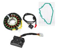 Bobina statorica e raddrizzatore regolatore di tensione compatibile con KLE400 1999 KLE500 1991-2007 EN400 EN400 Twin 1989 Con guarnizione(A)