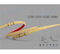 BOBINA STRIP 50MT STRISCIA LED ADESIVA COB 220V 15W/M IP65 LED COB