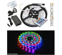BOBINA STRISCIA LED 5050 FLESSIBILE 5M ADESIVA LUCE INTERNO ESTERNO IP65 TOP