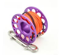 Bobina subacquea per immersioni subacquee SMB, strumento di distribuzione T6061, doppio gancio in alluminio, anti-giunto, per relitto di caverne, attrezzatura tecnica subacquea compatibile con Nitrox