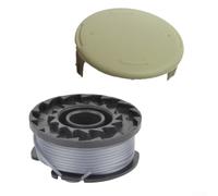 Bobina tagliabordi per Bosch ART23SL ART26SL CLGT2425H e cappuccio protettivo per serie OLT1825 OLT1831 OLT1831S RLT1825Li RLT1830H13 RLT183115 P2000 (grigio)