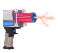 Bobina Tesla Handheld Tesla, pistola a bobina, giocattolo portatile artificiale flash, esperimento di plasma senza fili e ricaricabile, modello giocattolo scientifico fai da te