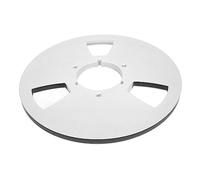 Bobina vuota da 25,4 cm, in lega di alluminio, bobina aperta, con 3 fori per resistenza al vento, per registrazione (argento)