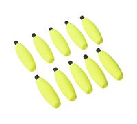 Bobine da pesca, confezione da 10 boe in schiuma per pesca al pesce gatto e al crappie, facili da regolare in profondità e affidabili per tutte le condizioni (S giallo)
