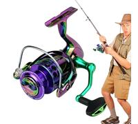 Bobine da pesca - Mulinello per acqua salata | Traduzione ingranaggi ruota esca spinner per avventura pesce gatto persico